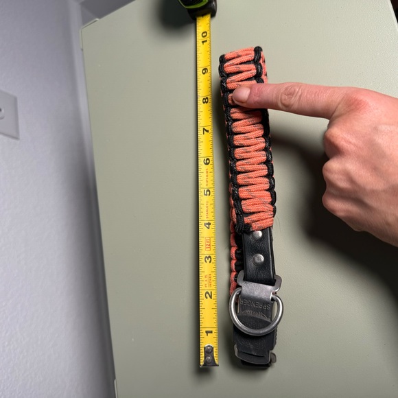 Hermsprenger orange paracord dog collar with lock - Picture 5 of 8